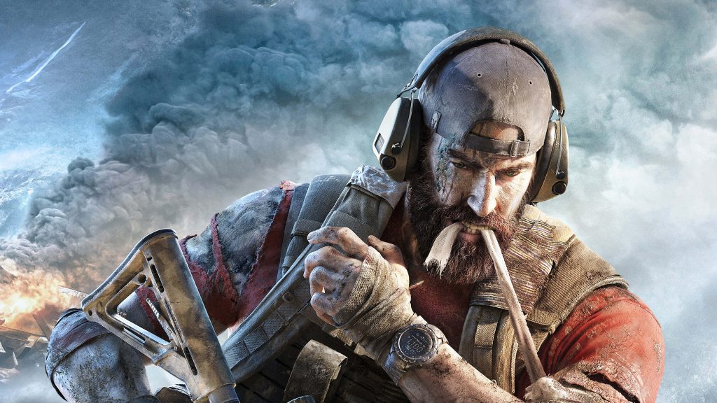 Tom Clancy Ghost Recon Breakpoint wallpaper featuring Nomad soldier in tactical gear war zone