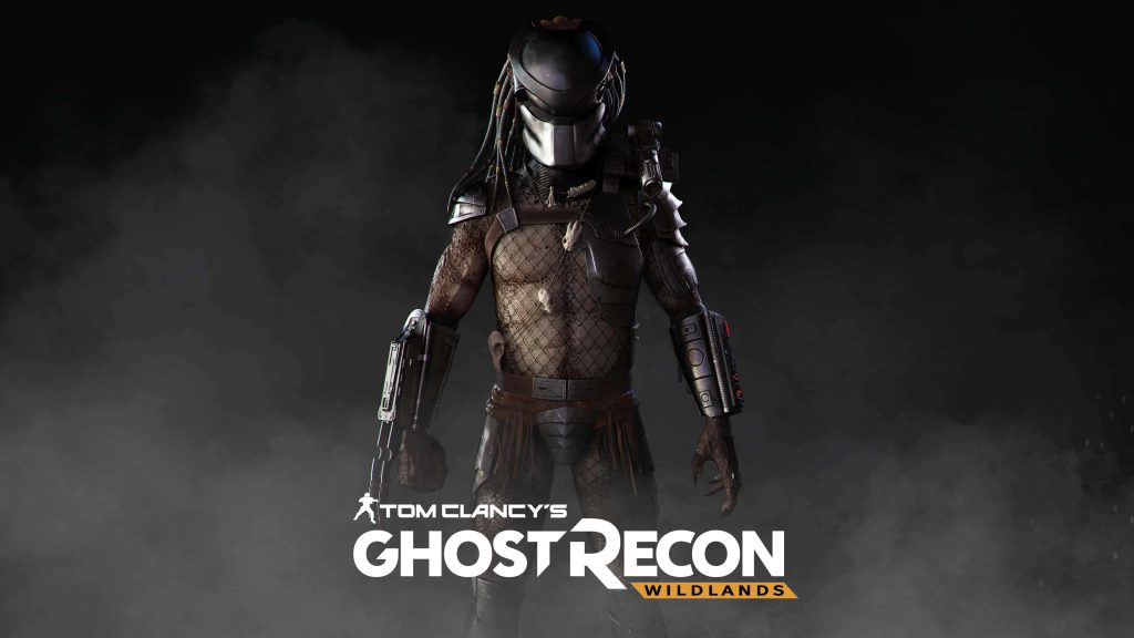 Predator emerging from smoky dark background Ghost Recon Wildlands cinematic CGI wallpaper