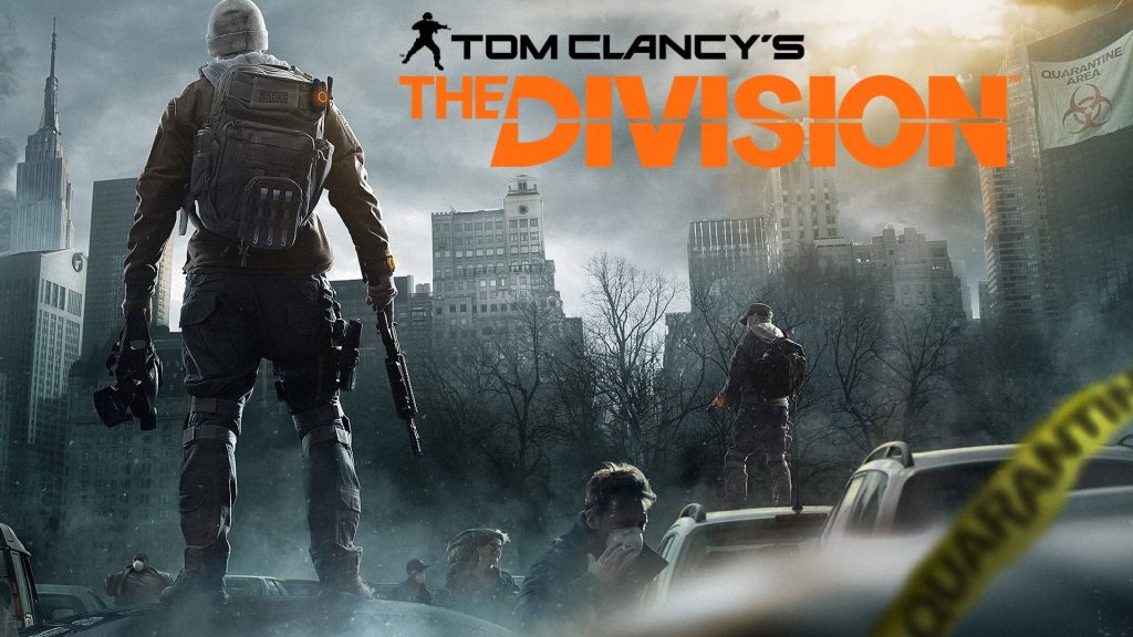 Tom Clancys The Division SHD agent in post-apocalyptic New York City quarantine zone wallpaper