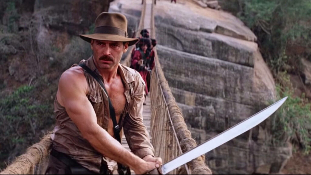 Tom Selleck as Indiana Jones: Creative Deepfake Wallpaper