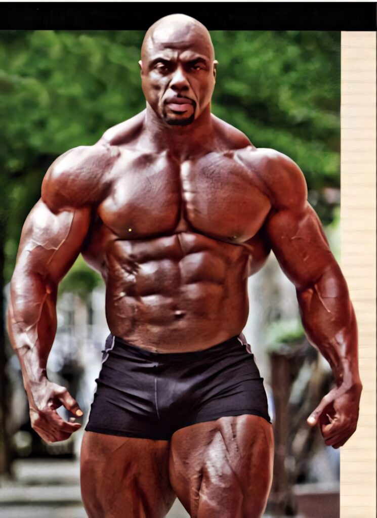 Bodybuilder Toney Freeman showing muscular physique and strength in HD wallpaper background