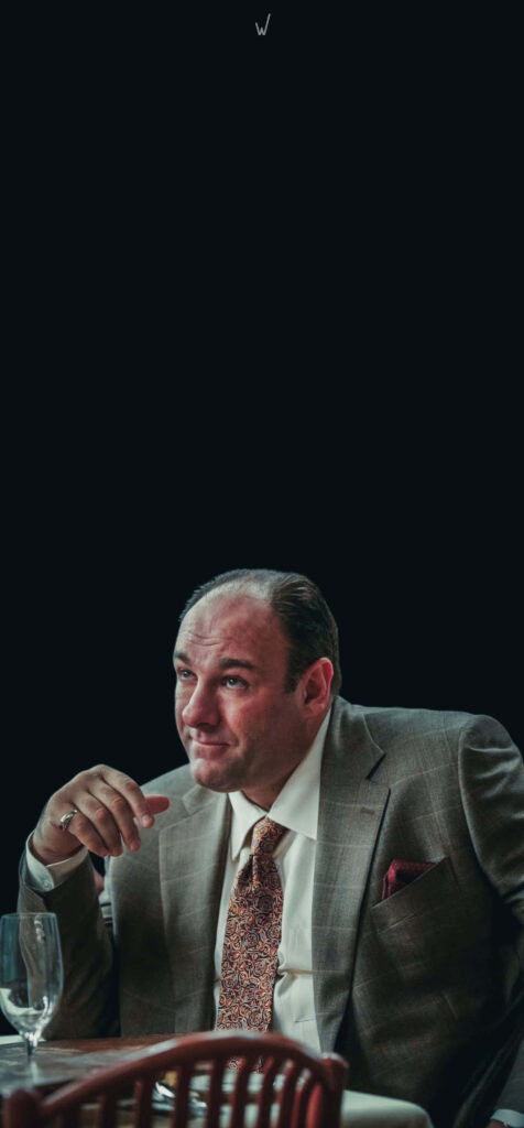 Tony Soprano Contemplative Wallpaper - Balancing Work & Family Life