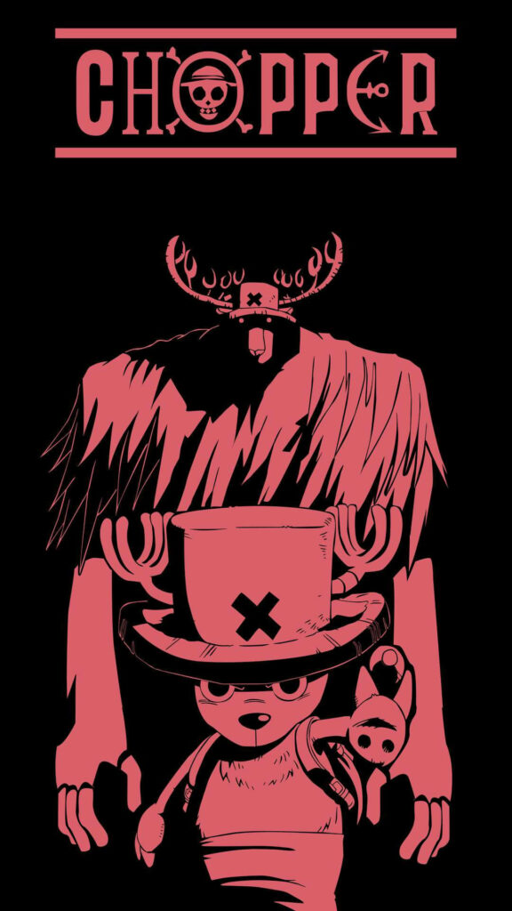 Tony Tony Chopper's Epic Monster Point Transformation: A Dynamic One Piece Phone Wallpaper