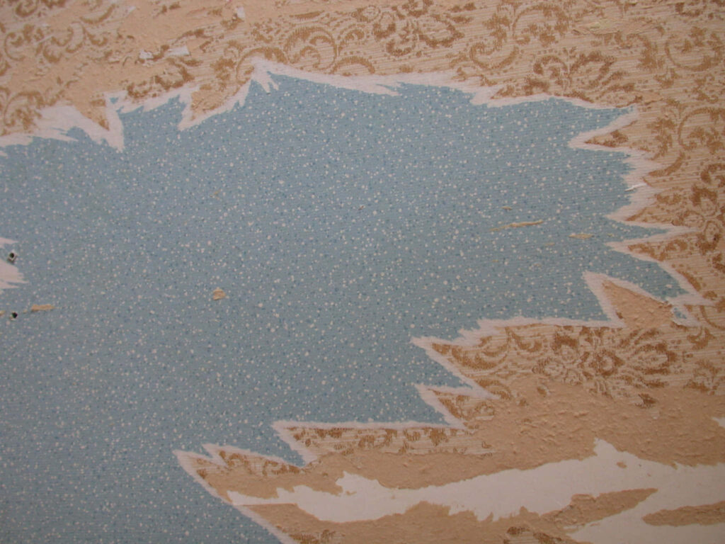 Torn Paper Wallpaper: Blue Dots on Textured Background