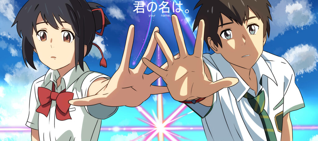 Bound by Destiny: Taki and Mitsuha Reach Out to You in Stunning 4k Wallpaper