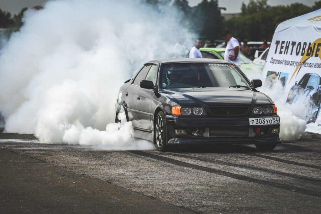 Thrilling Toyota Chaser Drift Wallpaper: Power & Speed in Action