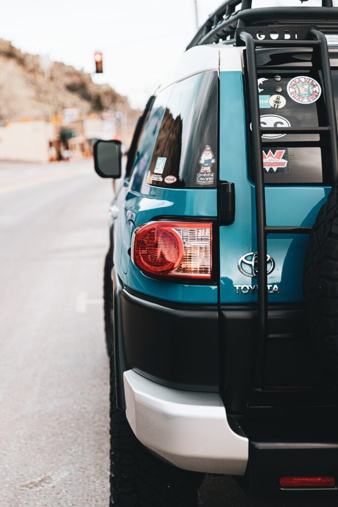 Toyota SUV Rear View: Rugged Design & Adventure-Ready Stickers Wallpaper