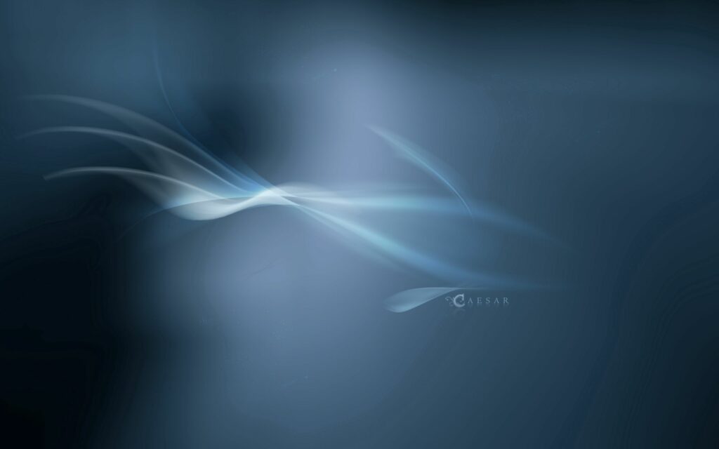 Tranquil Blue Gradient Background with Soft Flowing Line Pattern Wallpaper