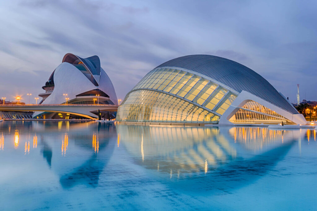 Stunning City of Arts and Sciences Reflection | Valencia Wallpaper