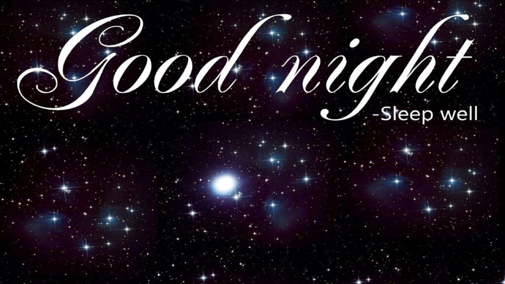 Glittering Starry Serenity: HD Wallpaper for a Peaceful Night's Sleep