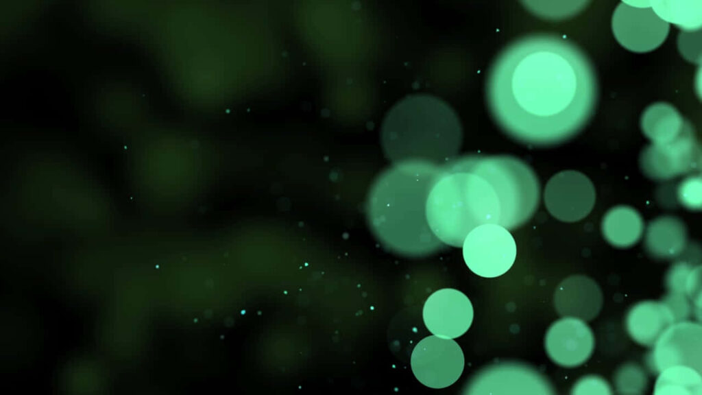 Tranquil Abstract Green Bokeh Background - Soft Blurred Circles Wallpaper
