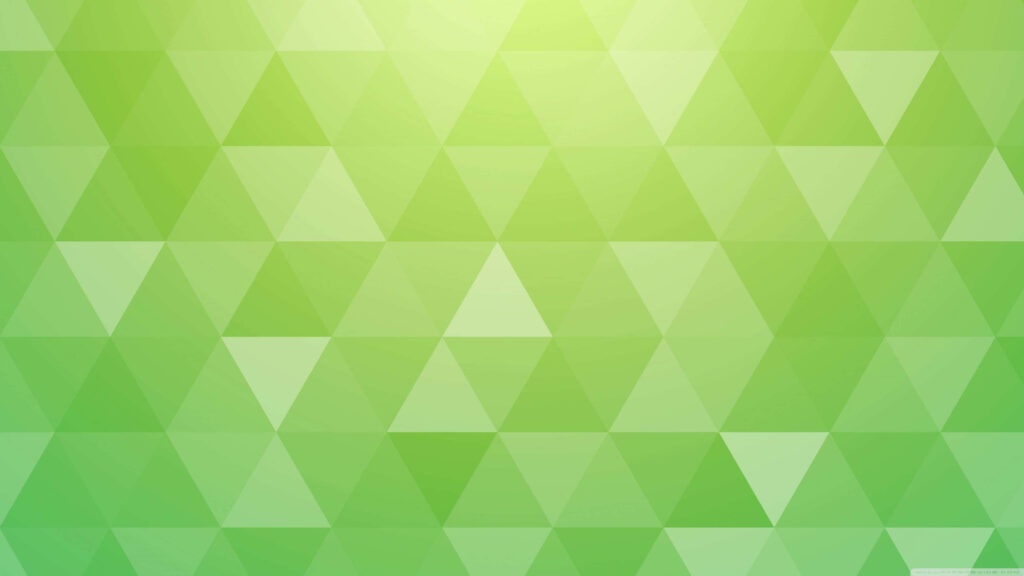 Tranquil Green Geometric Triangle Background - Peaceful Abstract Design Wallpaper