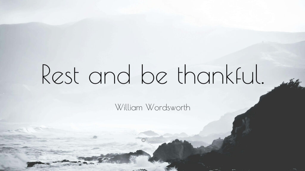 Tranquil Seascape Wallpaper with Inspiring Wordsworth Quote