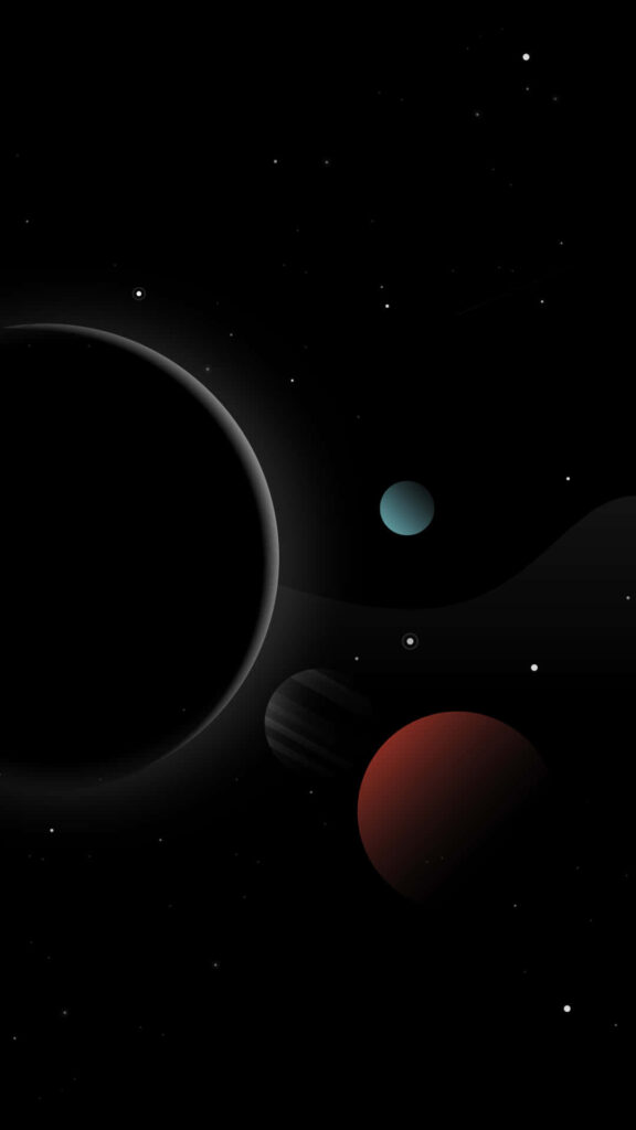 Tranquil Space Journey Wallpaper: Minimalist Starry Background