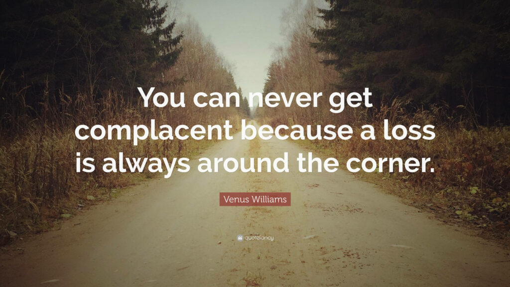 Tranquil Tree-Lined Path Wallpaper: Inspiring Quote by Venus Williams