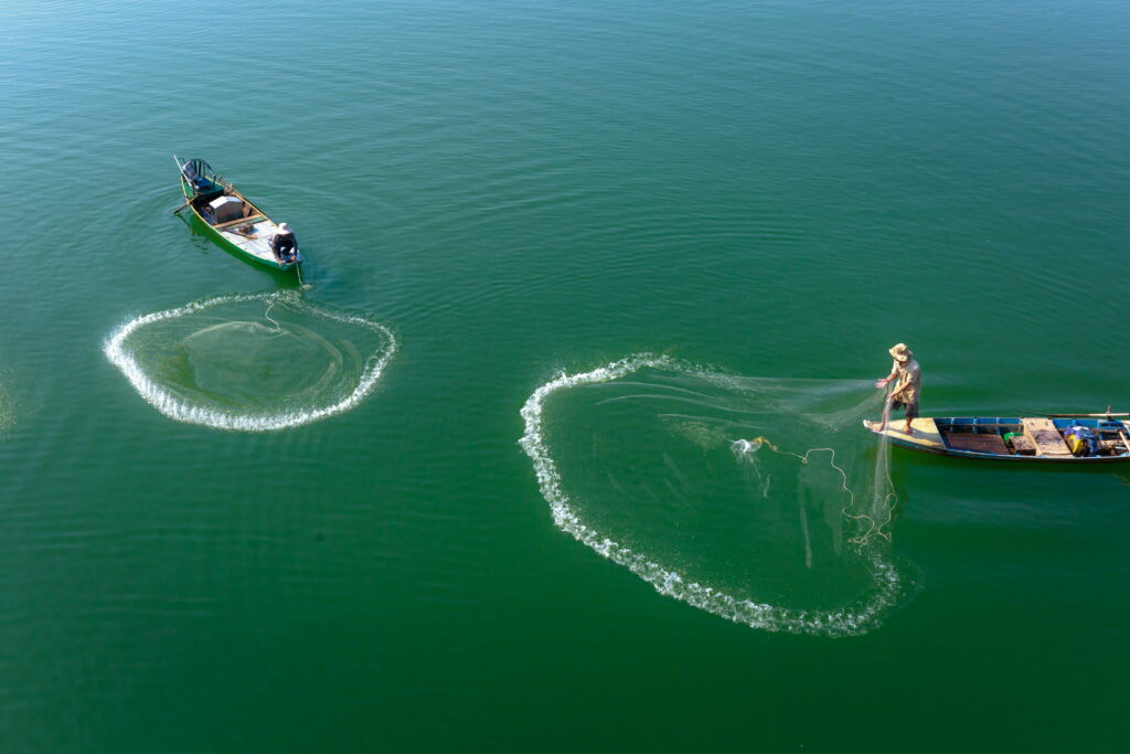 Casting Dreams: Serene Waters and Abundant Catches - Outdoor Fishing Bliss in a Breathtaking 5K Wallpaper