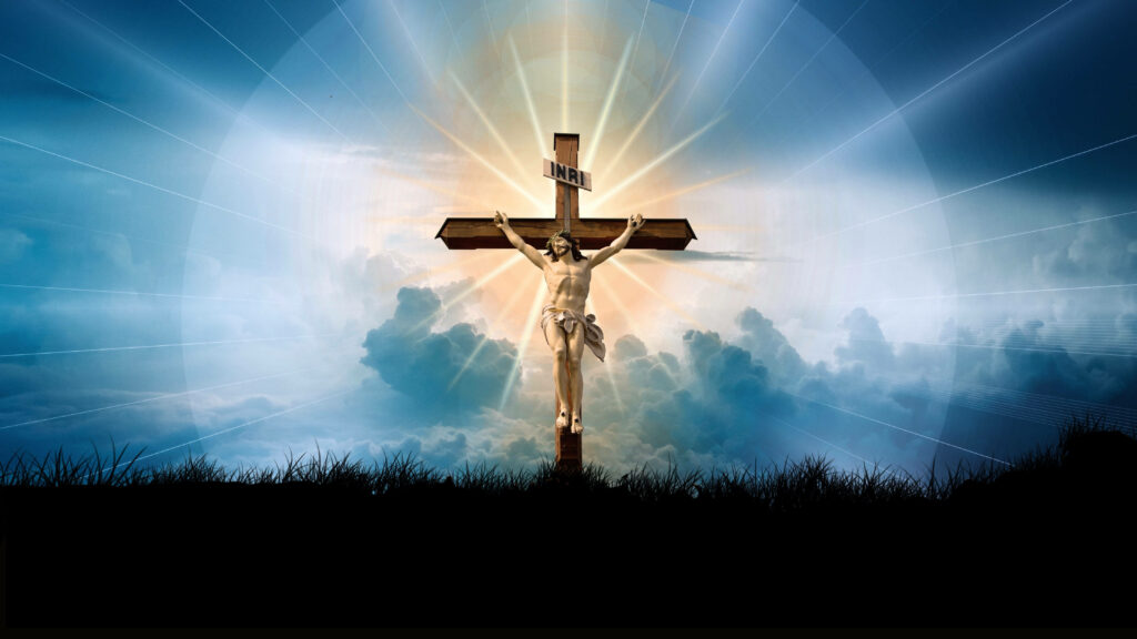 Divine Surrender: Jesus Embracing His Final Moments, Offering Himself to the Almighty Creator in this 4k Jesus Background Photo Wallpaper