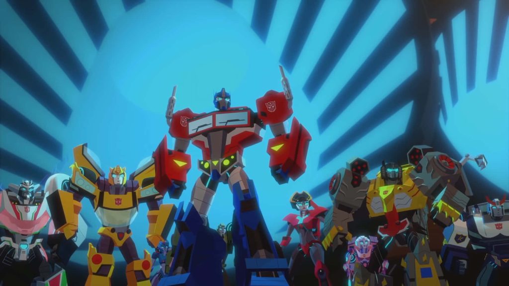 Transformers Cyberverse Autobots Optimus Prime Bumblebee Arcee Grimlock by blue portal wallpaper