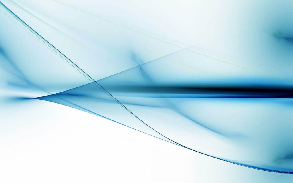 Fluid Symphony: A Captivating HD Wallpaper Featuring Abstract Blue Waves in Transparent Bliss