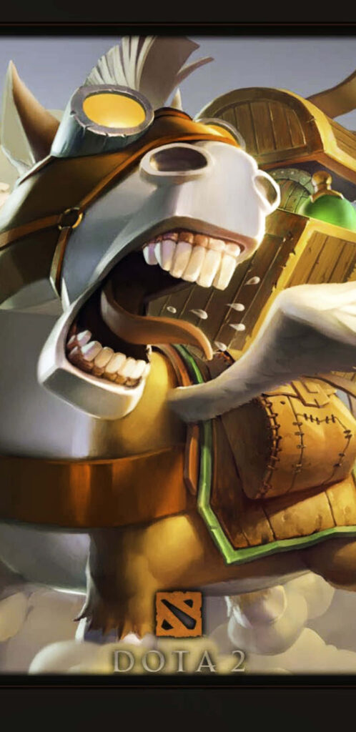 Legendary Donkey Delivering Heroic Goods in Dota 2 XL Background Wallpaper