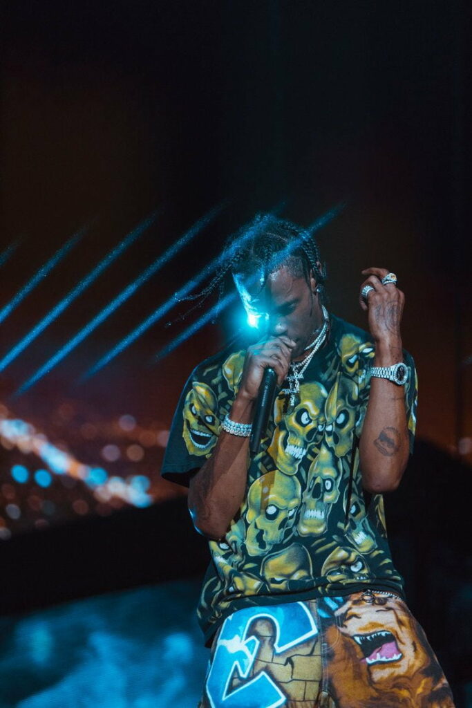 Travis Scott: Unforgettable Live Performance Captured in HD - Perfect Phone Wallpaper!