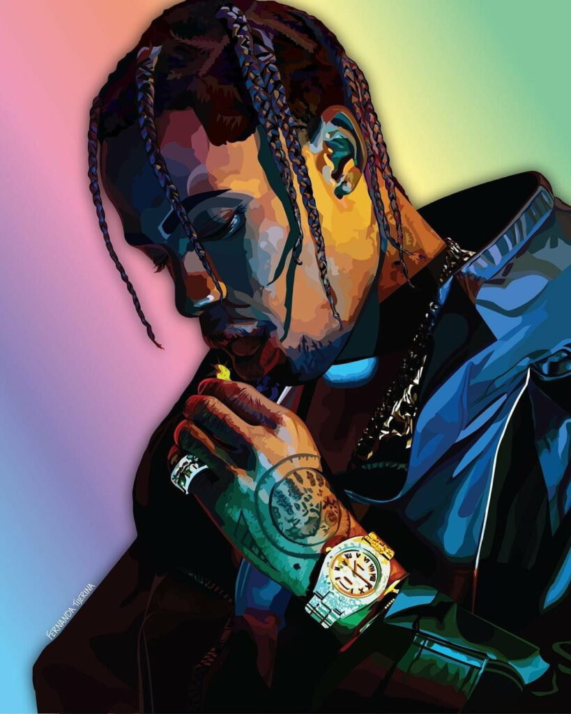 Melodic Collaboration: Travis Scott and Drake Gracing Your HD Phone Wallpaper