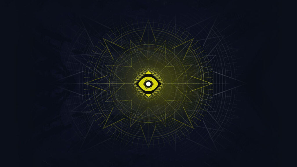Trials of Osiris Wallpaper: Iconic Geometric Design & Radiant Eye