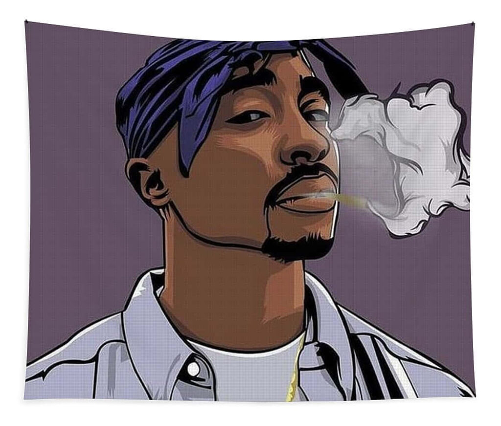 Tribute to Tupac: Stadium Filled with Fans Celebrating the Legacy of an Iconic Rapper Wallpaper