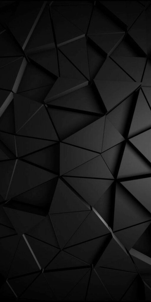 Triangles in Motion: Mesmerizing Samsung Wallpaper on Sleek Black Background