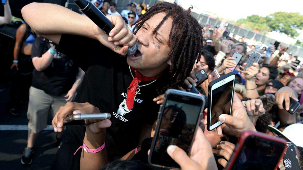 Unleashing the Energy: Trippie Redd's Electrifying Concert Performance Wallpaper