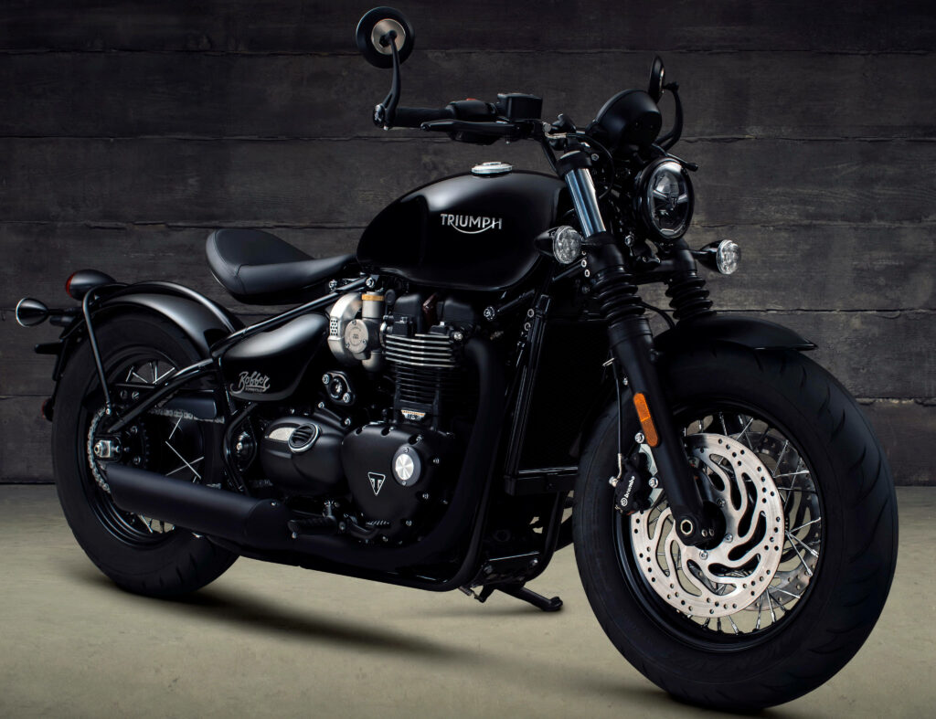 Sleek Triumph Bobber Speed Master Wallpaper - Minimalist Design