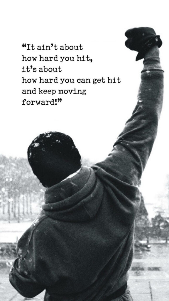 Embracing Progress: Triumphantly Advancing On a Snowy Canvas - Inspiring iPhone Wallpaper