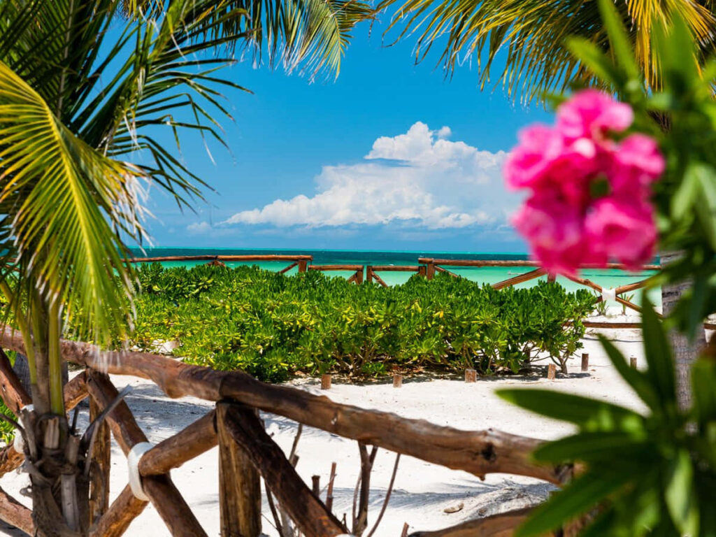 Vibrant Mexican Beach Wallpaper: Tropical Paradise & Clear Waters