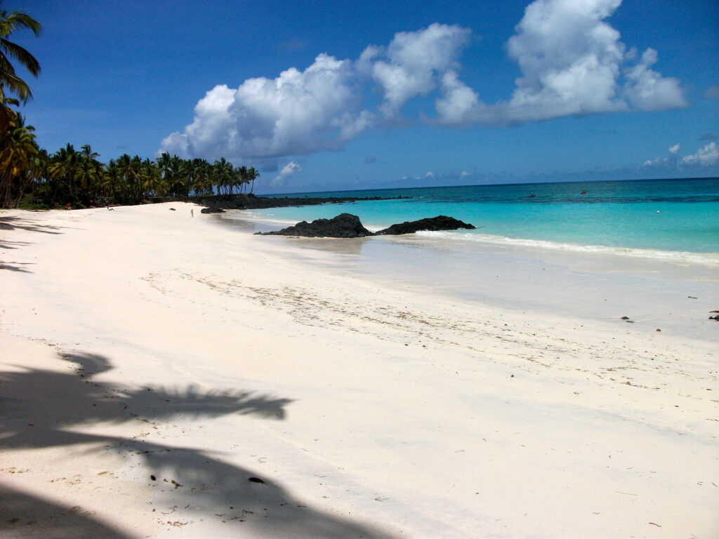 Idyllic Beach Wallpaper: Serene Sands & Turquoise Waters Background