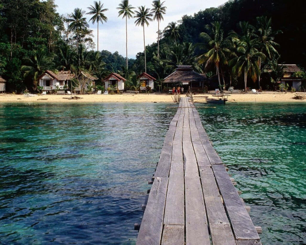 Tropical Paradise Wallpaper: Tranquil Beach with Turquoise Waters