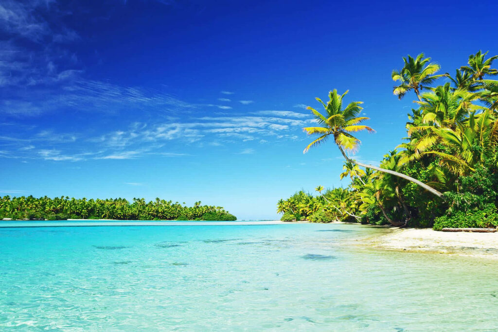 Tropical Paradise Wallpaper: Turquoise Waters & Golden Sands Background