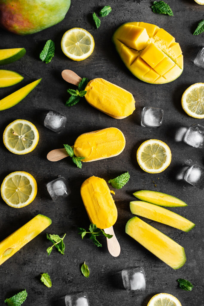 Tropical iPhone Wallpaper: Bright Mangoes & Refreshing Treats