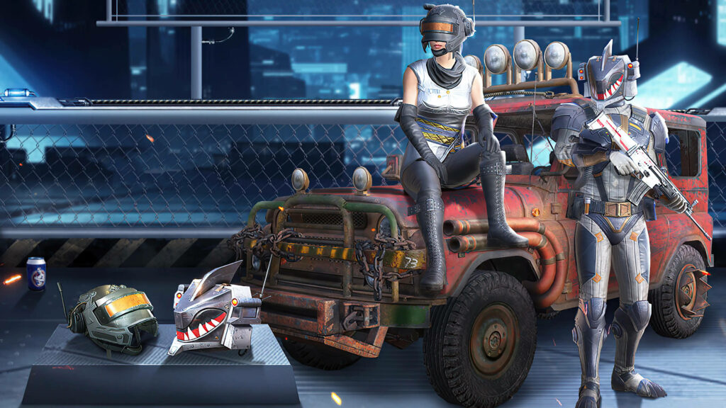 Restful Moments: Pubg Duo Finds Solace on their Truck in Stunning 1440p Background Wallpaper