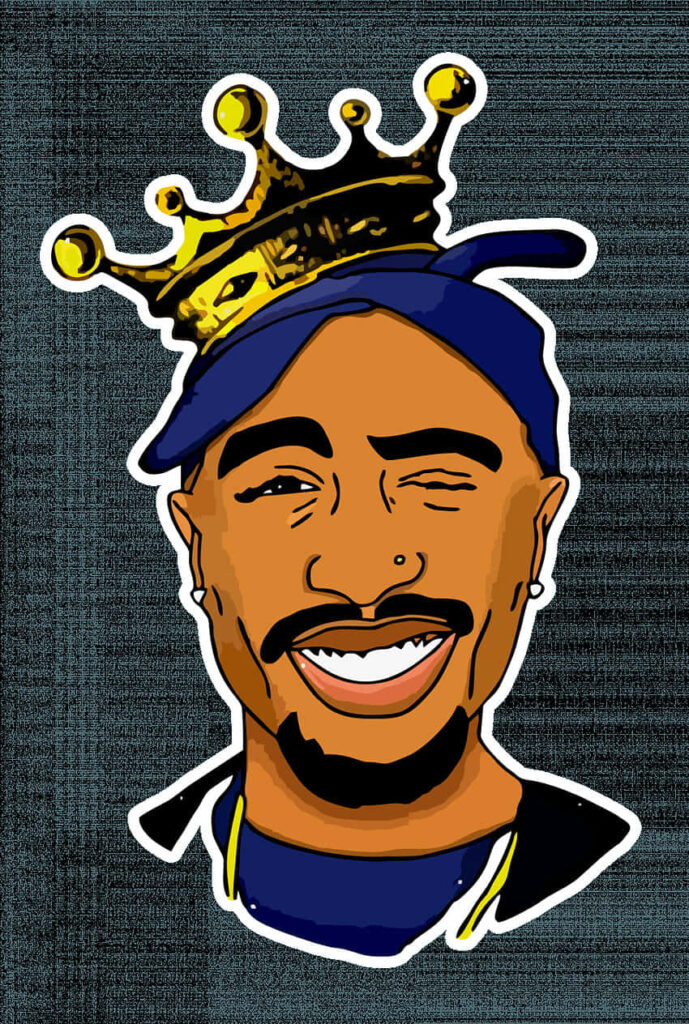 The Legendary Tupac Shakur: An Iconic Fusion of Music, Activism, and Artistry Wallpaper