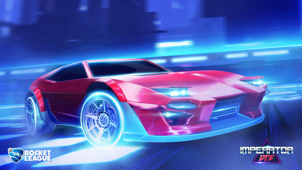 Rocket League's Turbo-Charged Car Races Ahead, Taking Gaming Thrills to New Heights! Wallpaper