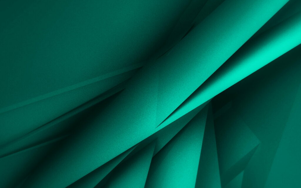 Abstract Turquoise 3D Geometric Patterns: A Captivating 4K Wallpaper