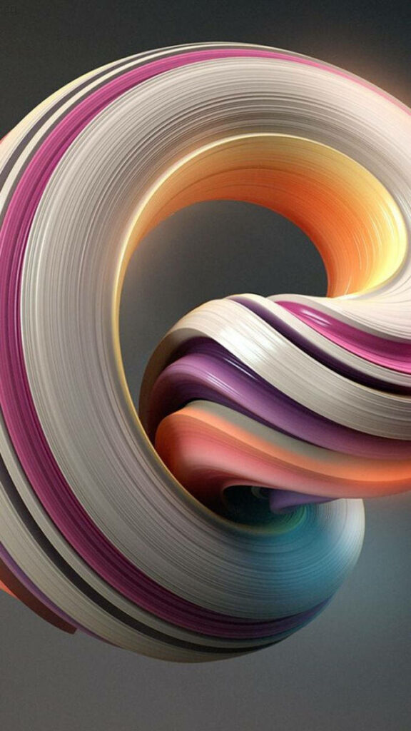Enchanting Abstract Patterns: Mesmerizing 3D Phone Background Wallpaper