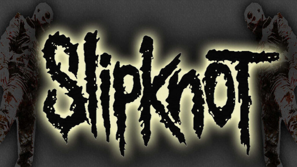 The Ultimate Slipknot Wallpaper: A Dark and Striking Band Name Poster for Your Desktop!