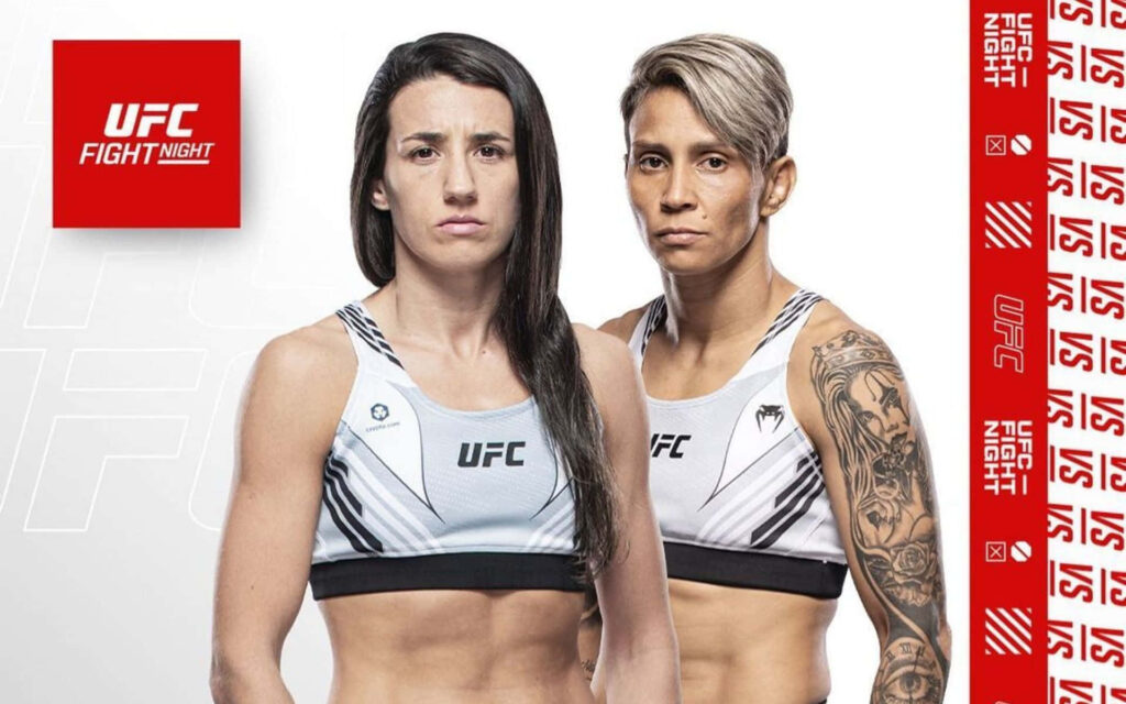 Fierce UFC female fighters including Amanda Lemos showcasing strength for UFC Fight Night wallpaper