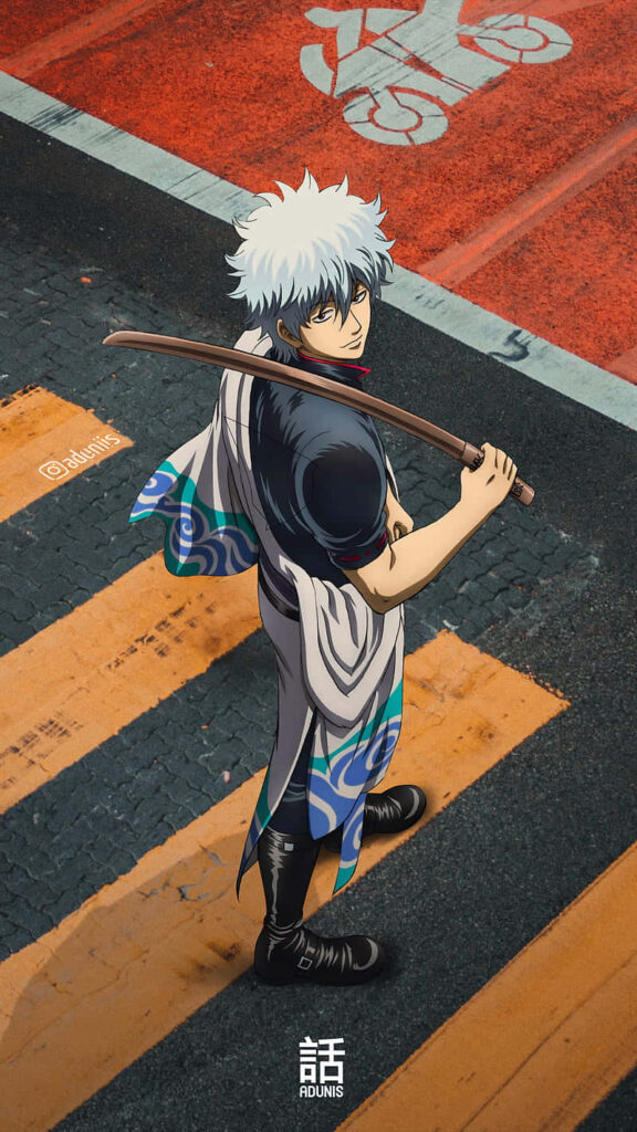 Epic Gintama Man showcases his ultimate power in stunning HD wallpaper