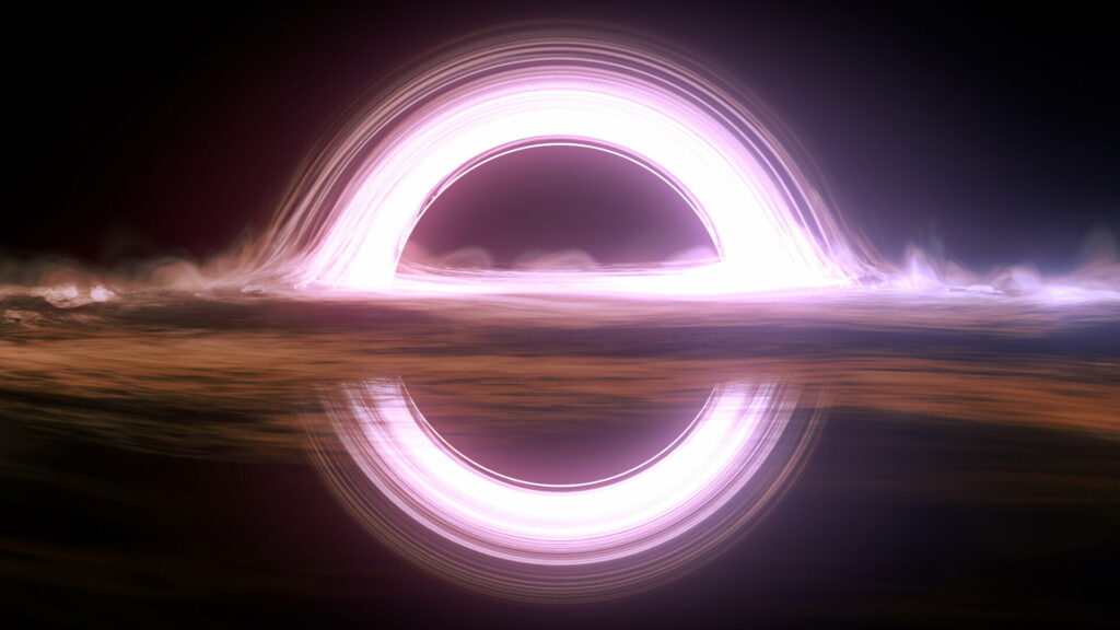 Unveiling the Dark Mysteries: A Spectacular Visual Journey into the Ultra Black Hole's Abyss Wallpaper