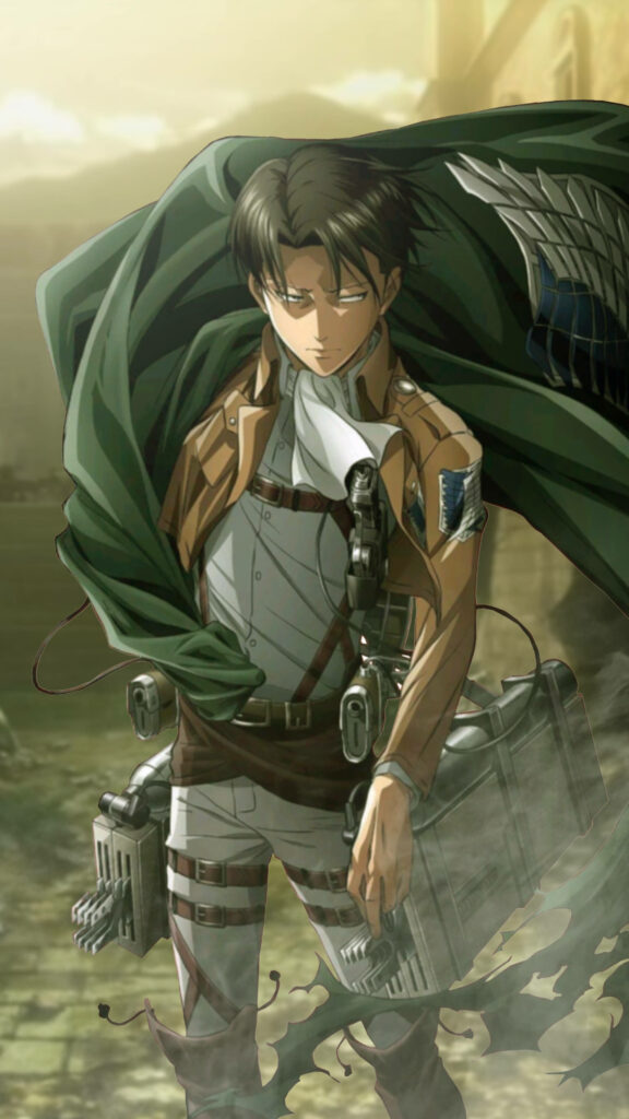 Levi Ackerman's Furious Stare: A Majestic 4k Wallpaper