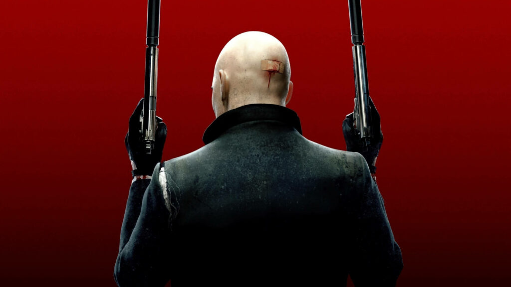 Intense Dual Pistol Action: Hitman's Agent 47 Strikes Back in 4k Wallpaper