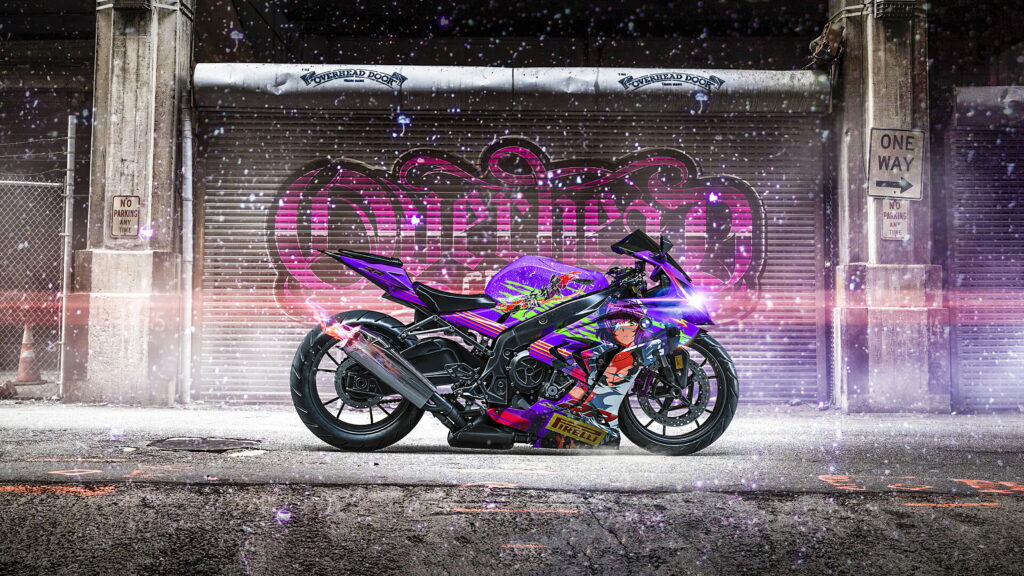 Ultimate Ride: Captivating 4K Wallpaper featuring a BMW Bike on a Scenic Background