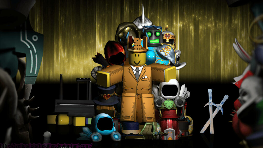 The Dapper World of Roblox: HD Tie and Suit Avatars with an Array of Costume Selections Wallpaper